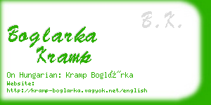 boglarka kramp business card